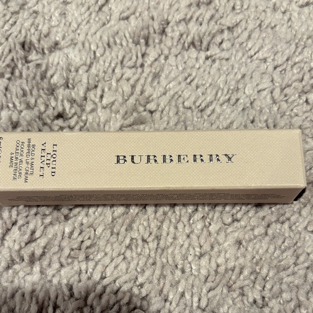 Burberry Liquid Velvet in Elegant Beige Box color ox blood